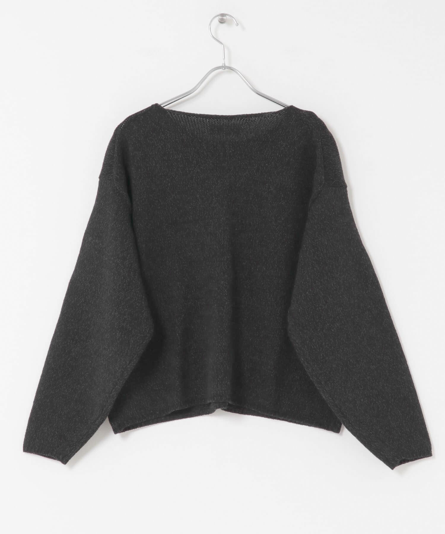 かぐれ「テープヤーンボートネックニット」|ニット・セーター|