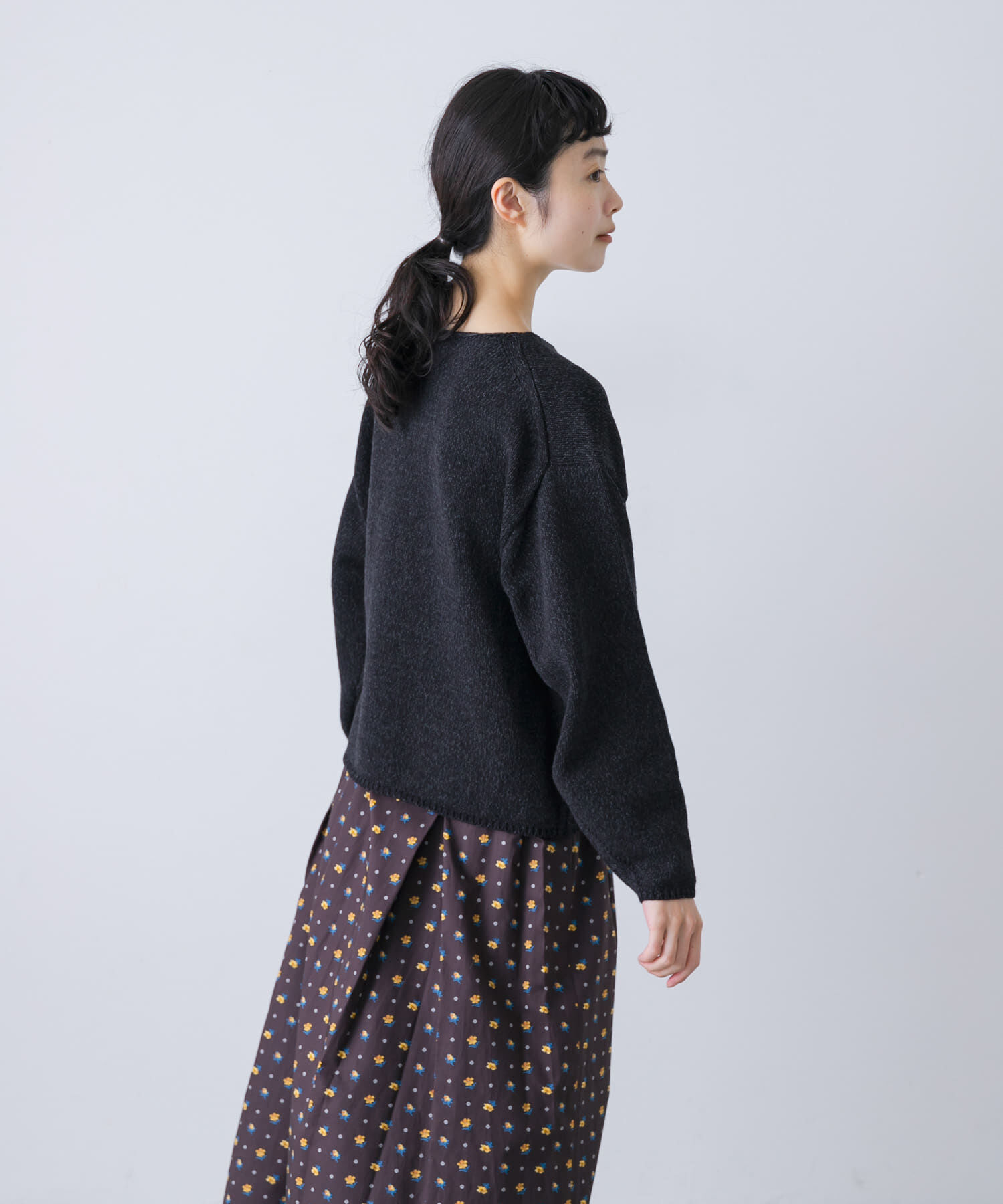 かぐれ「テープヤーンボートネックニット」|ニット・セーター|