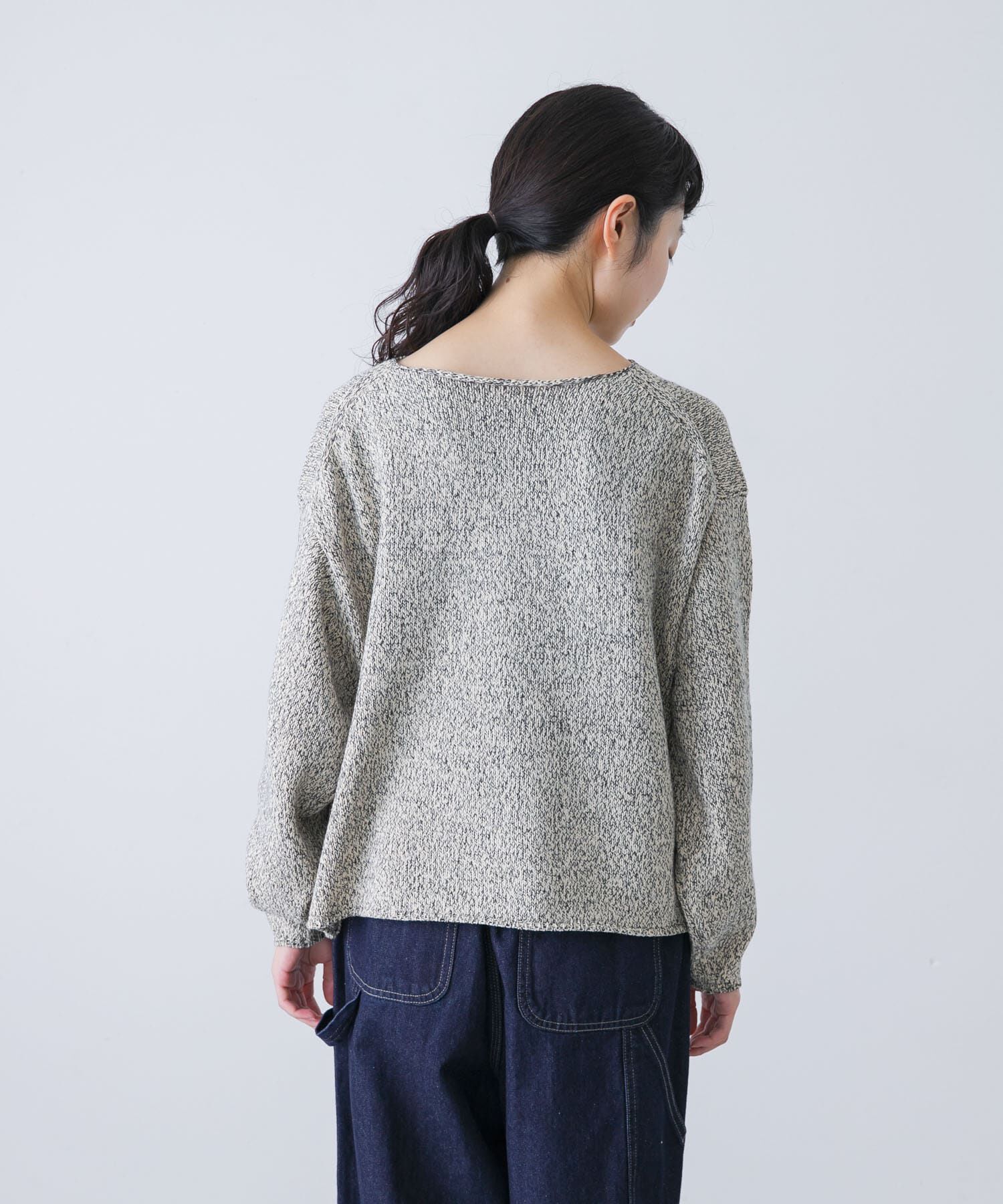 かぐれ「テープヤーンボートネックニット」|ニット・セーター|