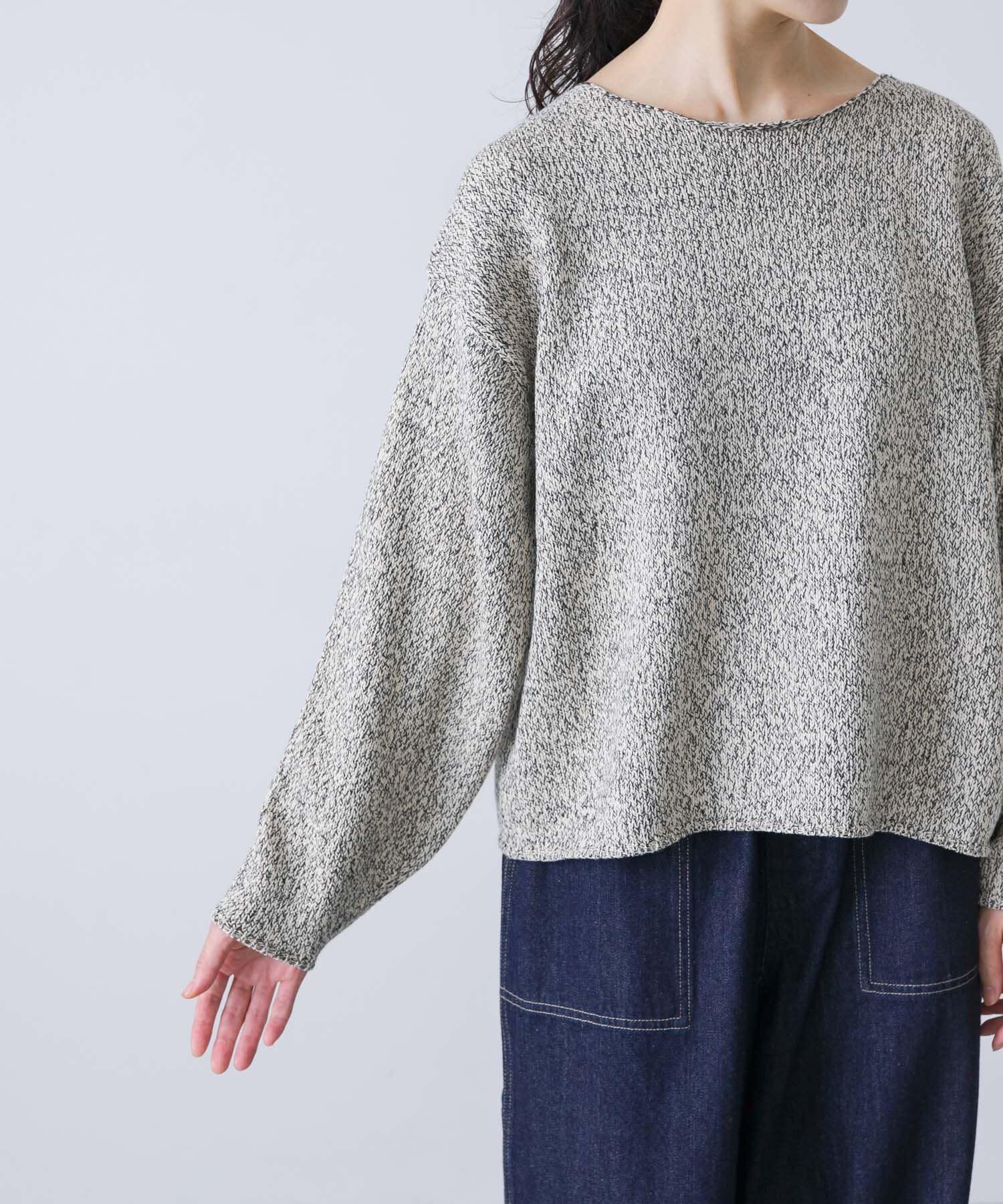 かぐれ「テープヤーンボートネックニット」|ニット・セーター|