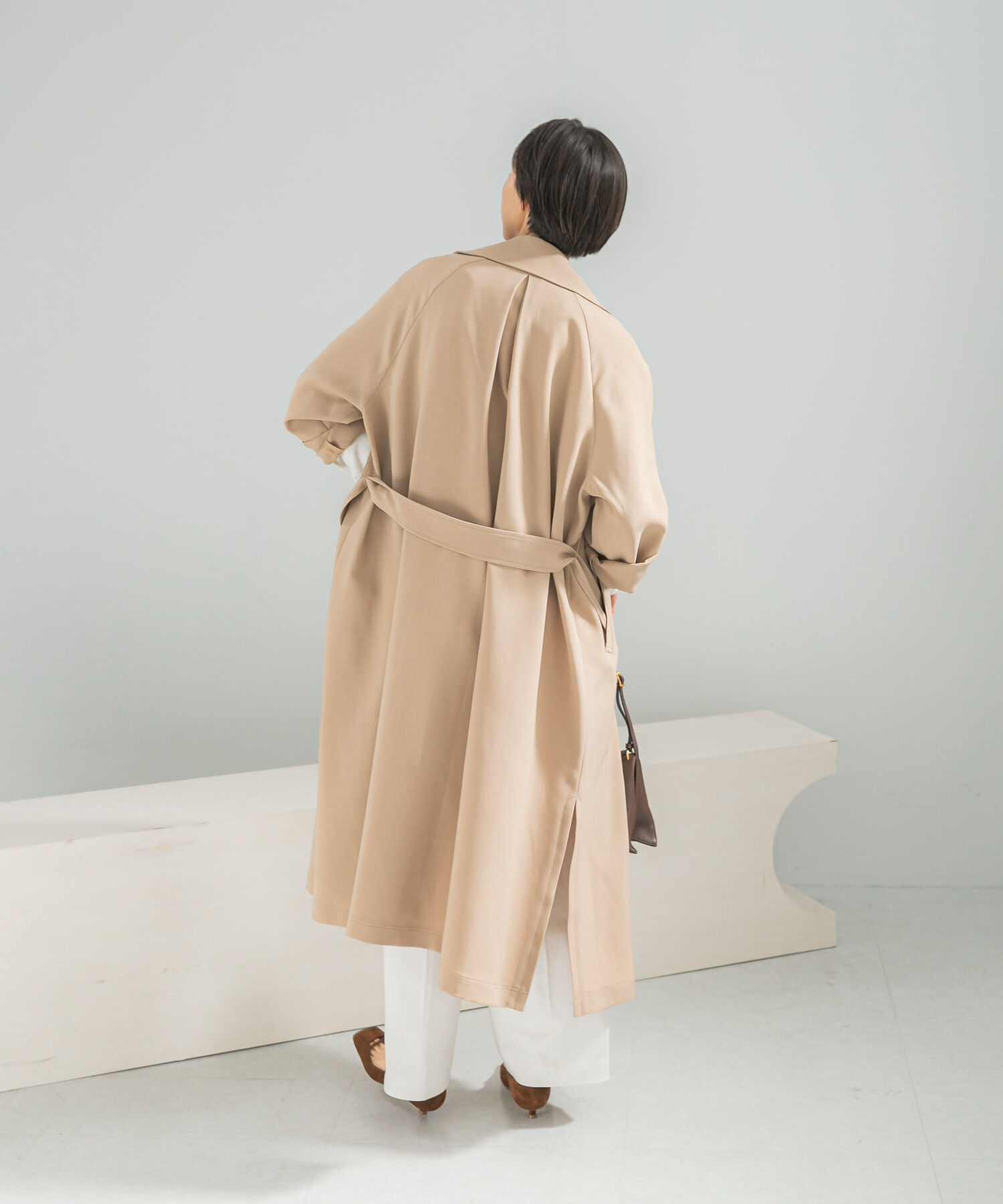 URBAN RESEARCH ROSSO「撥水 ロングガウンコート」|トレンチコート|