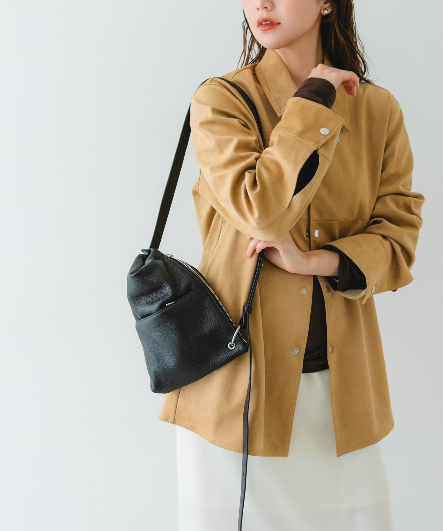 RODE SKO「BEAURE　カウレザー3WAYショルダーバッグ」|ショルダー・メッセンジャー|ブラック