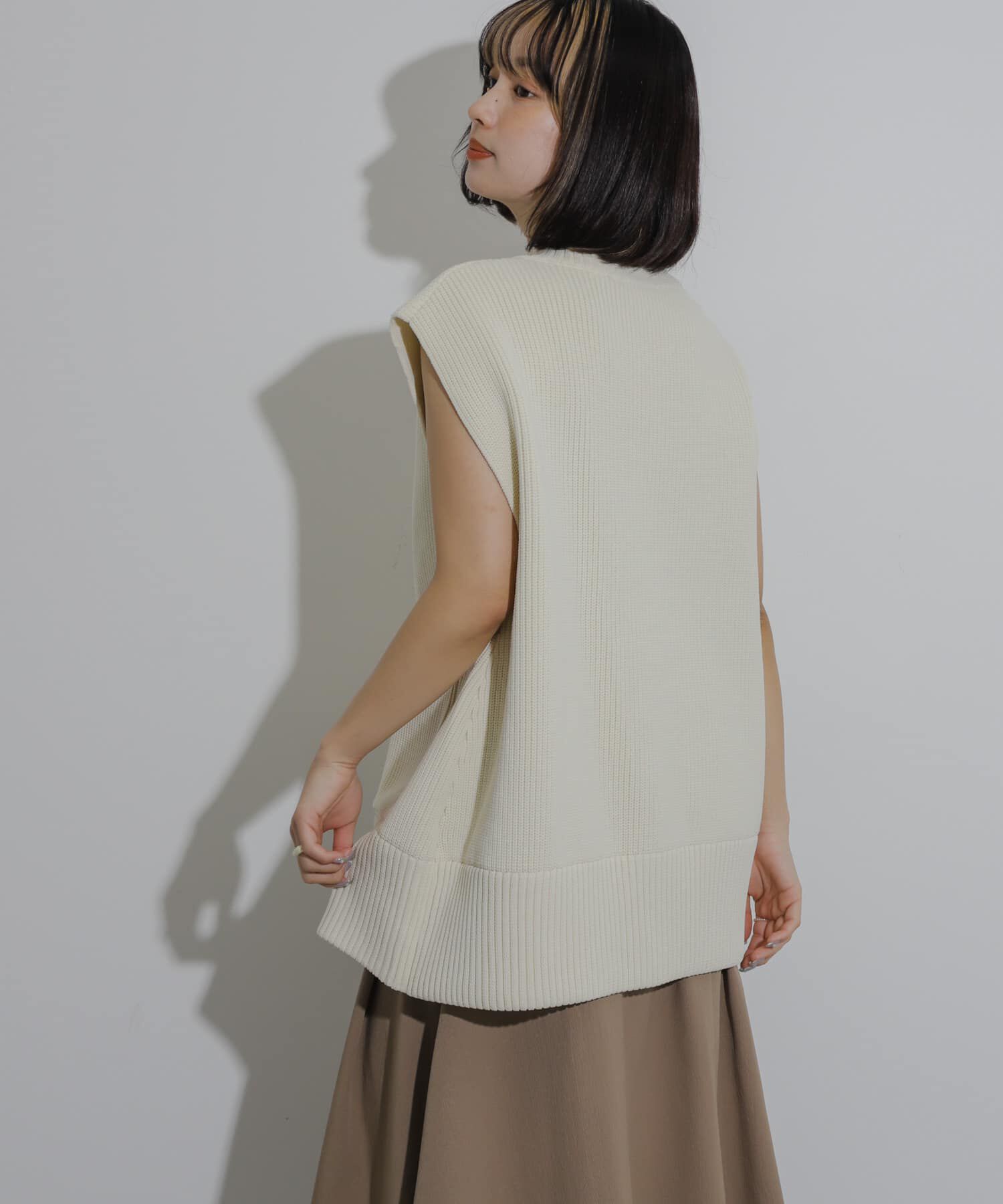 SENSE OF PLACE by URBAN RESEARCH「ジップニットベスト」|ベスト・ジレ|