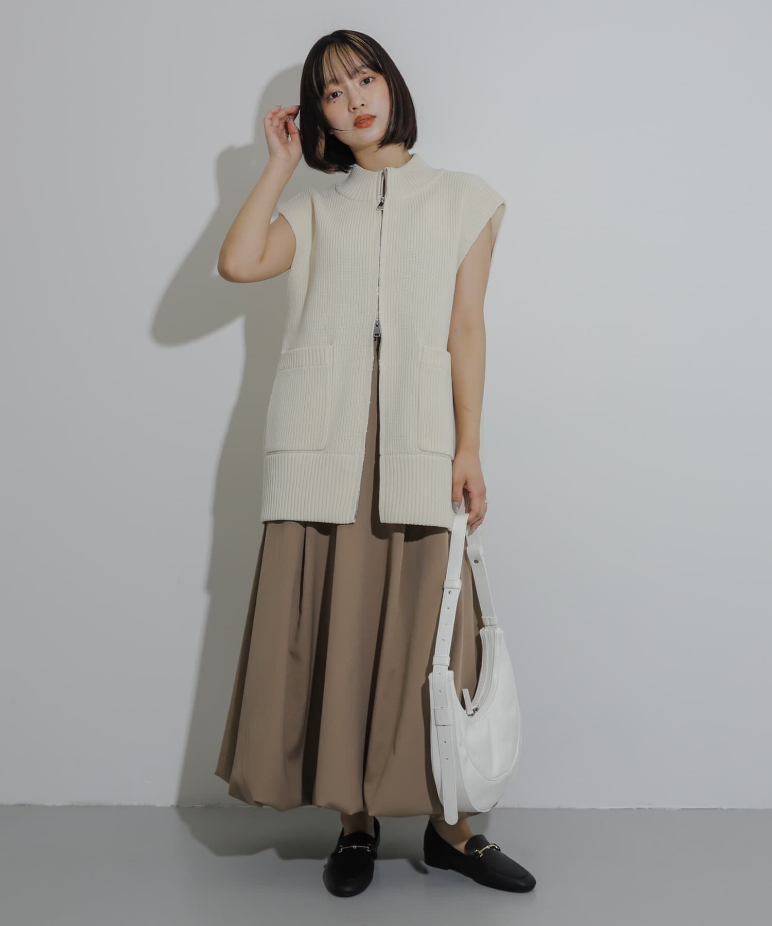 SENSE OF PLACE by URBAN RESEARCH「ジップニットベスト」|ベスト・ジレ|