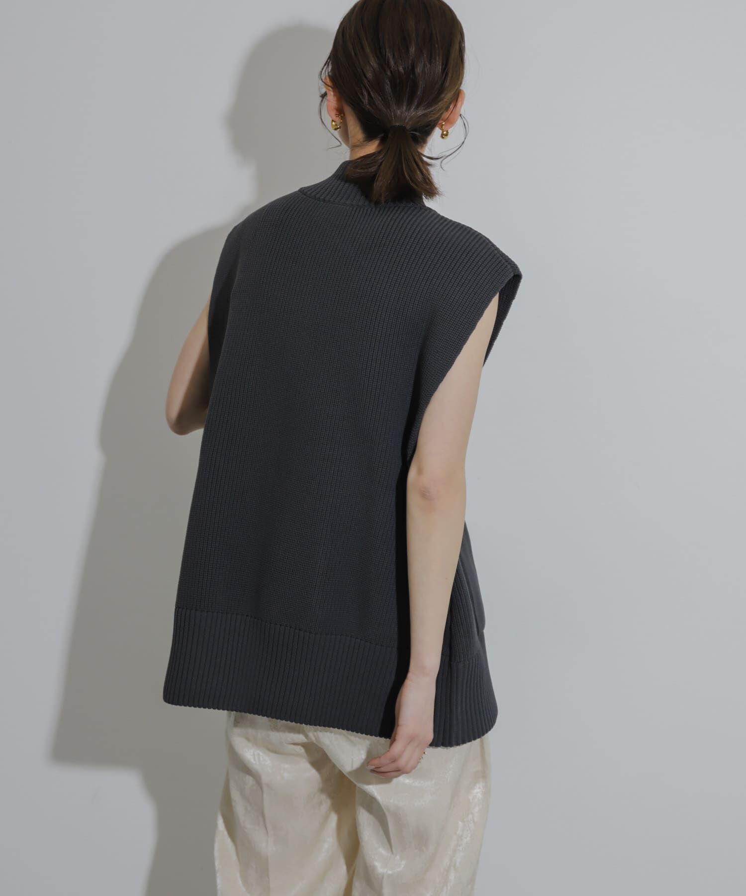 SENSE OF PLACE by URBAN RESEARCH「ジップニットベスト」|ベスト・ジレ|