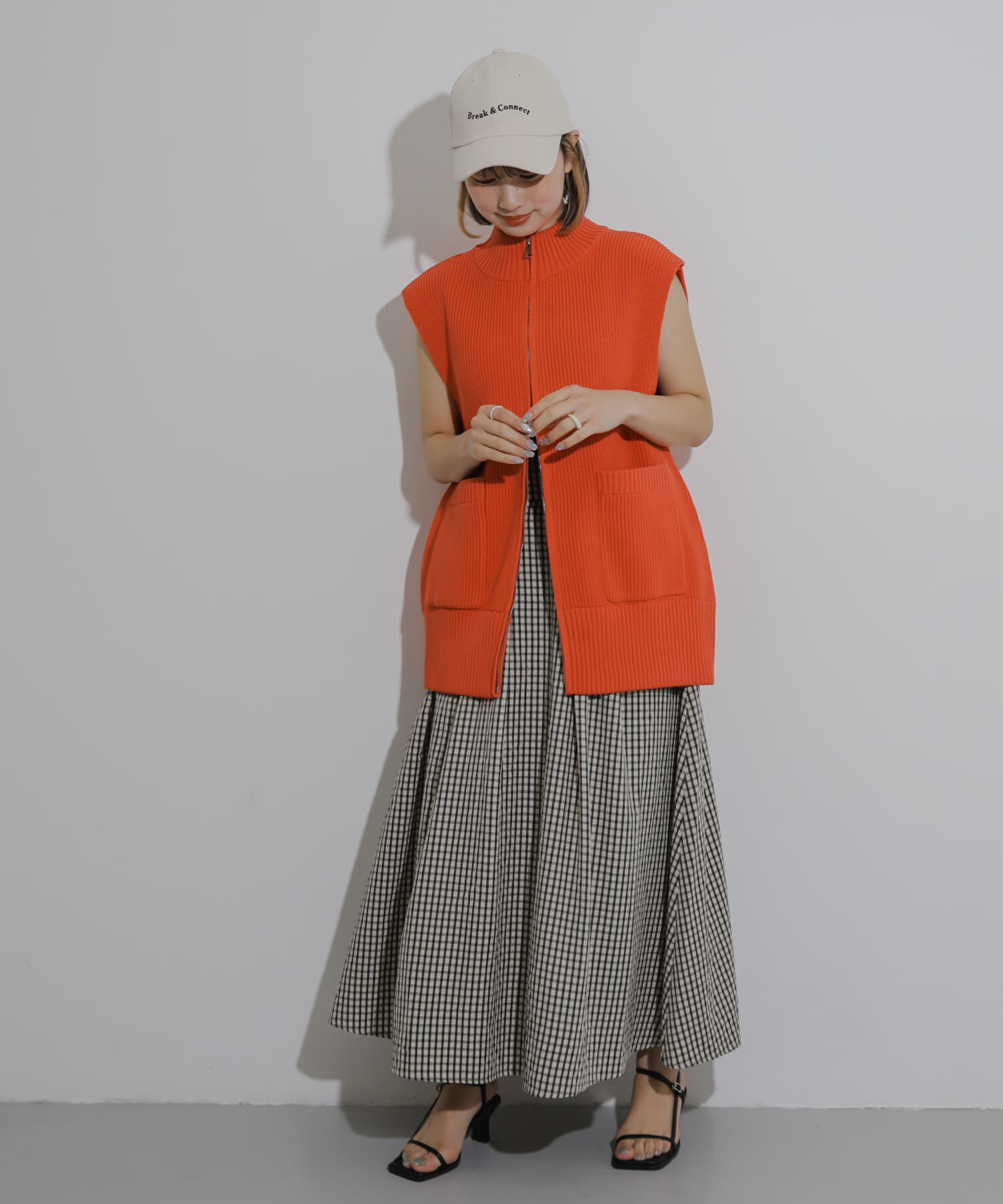 SENSE OF PLACE by URBAN RESEARCH「ジップニットベスト」|ベスト・ジレ|