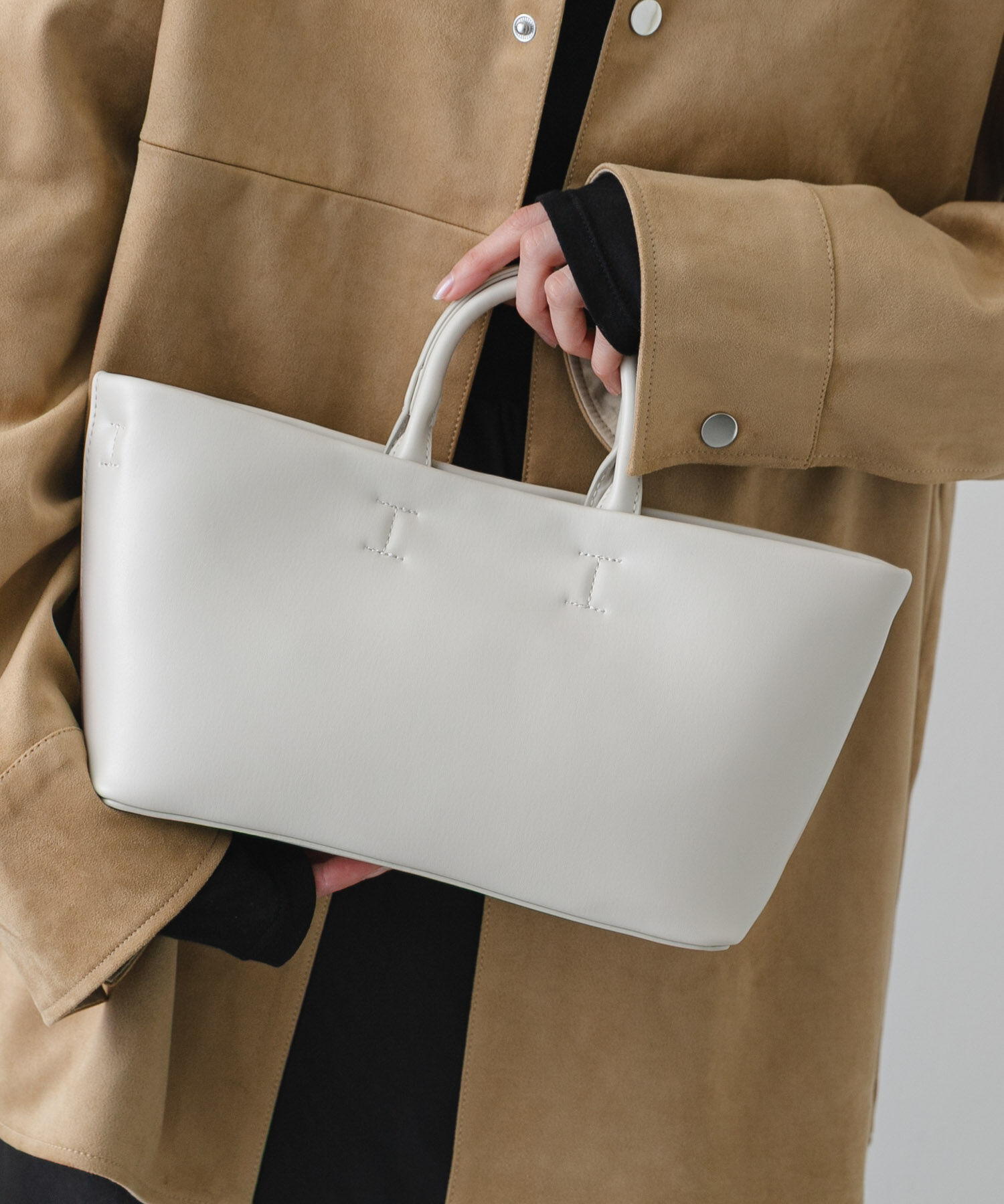 SENSE OF PLACE by URBAN RESEARCH「ボックストートバッグ」|トートバッグ|アイボリー