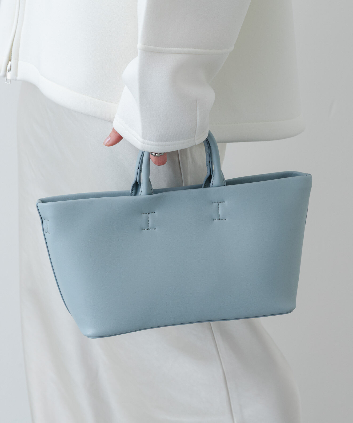 SENSE OF PLACE by URBAN RESEARCH「ボックストートバッグ」|トートバッグ|ライトブルー