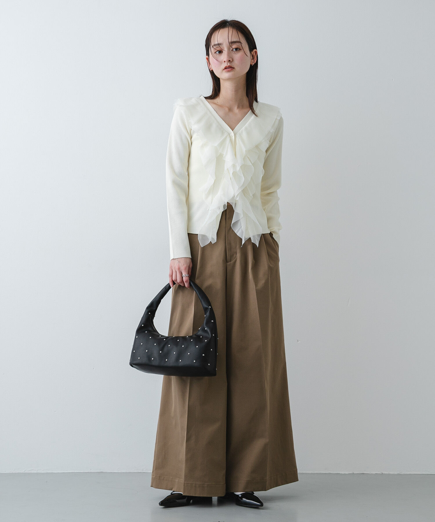 SENSE OF PLACE by URBAN RESEARCH「スタッズラウンドバッグ」|ハンドバッグ|