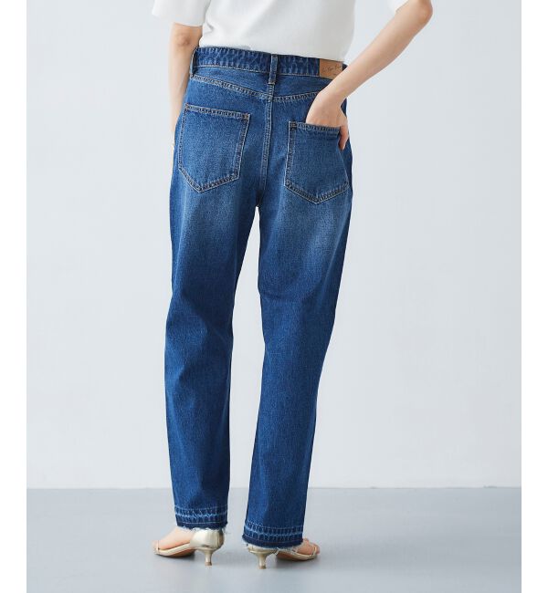  「センターシームストレートデニムパンツ」|デニム|