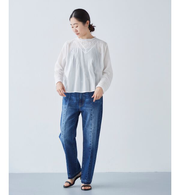  「センターシームストレートデニムパンツ」|デニム|