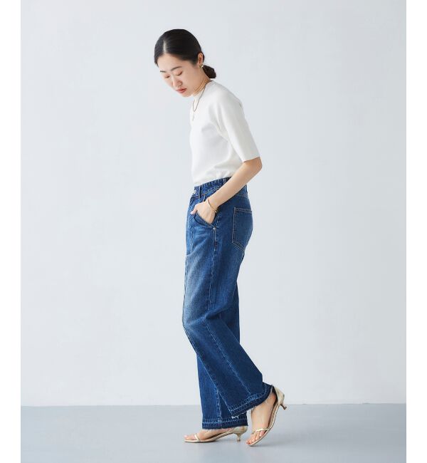  「センターシームストレートデニムパンツ」|デニム|