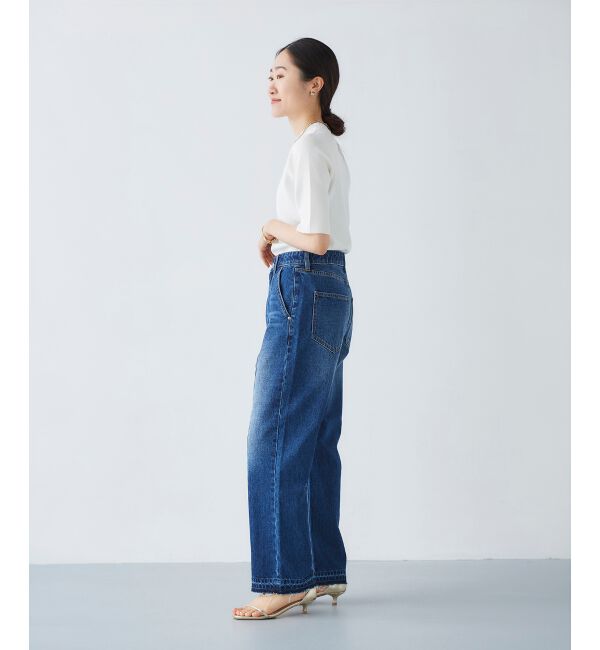  「センターシームストレートデニムパンツ」|デニム|