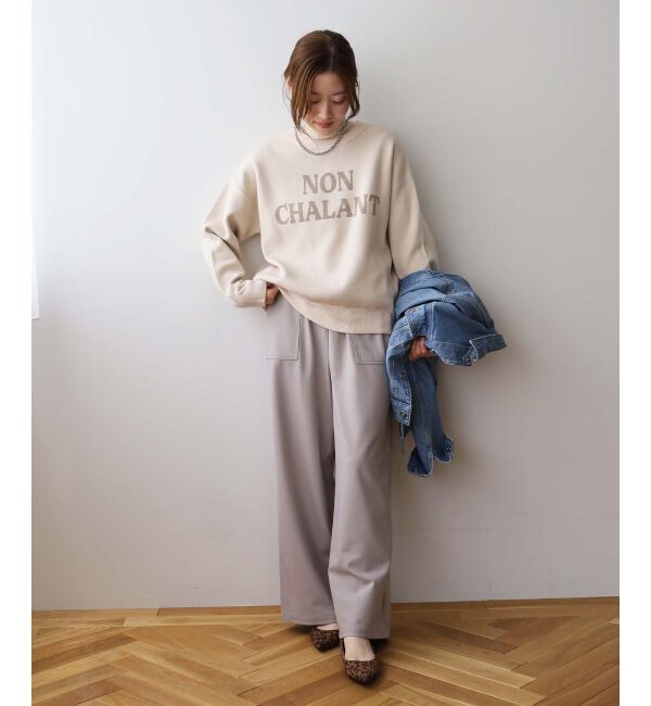 le.coeur blanc「ビートウォームイージーワイドパンツ」|その他|