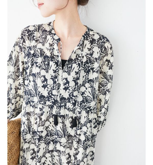  「Fanaka別注バイカラーフラワーワンピース」|ワンピース|