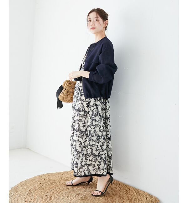  「Fanaka別注バイカラーフラワーワンピース」|ワンピース|