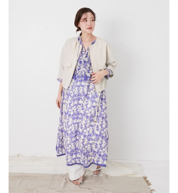  「Fanaka別注バイカラーフラワーワンピース」|ワンピース|