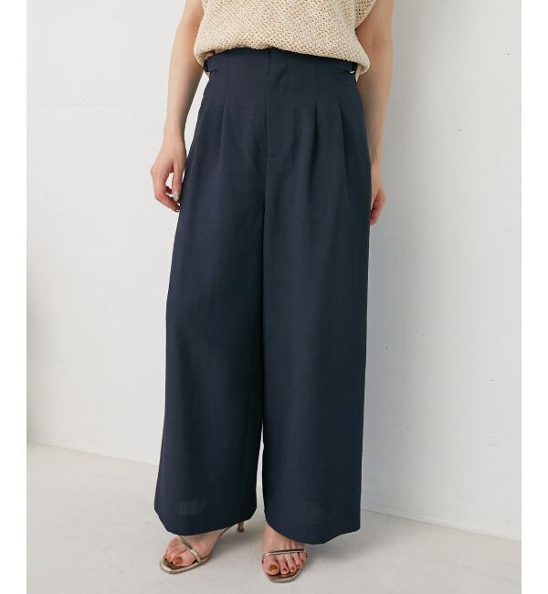  「《手洗い可能》タンブラーブッチャータックワイドパンツ」|その他|