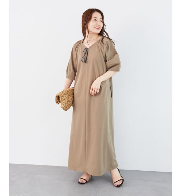  「《接触冷感》ナイロンストレッチ2WAYワンピース」|ワンピース|