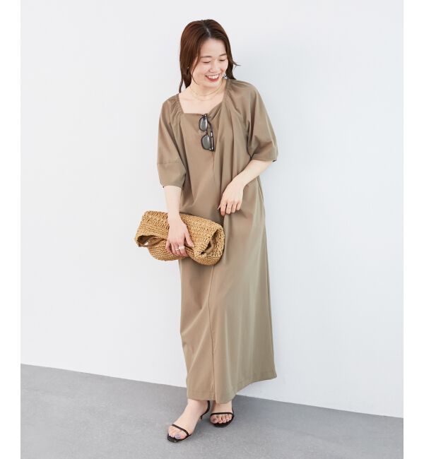  「《接触冷感》ナイロンストレッチ2WAYワンピース」|ワンピース|