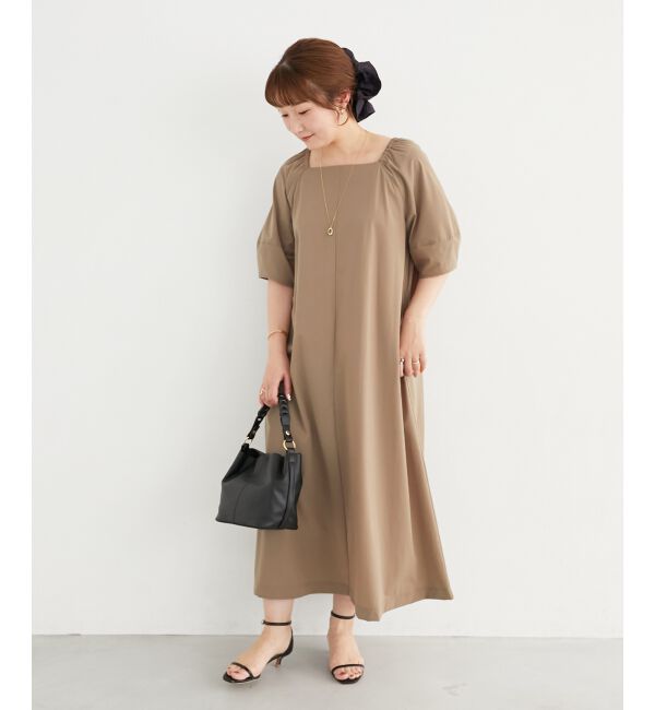  「《接触冷感》ナイロンストレッチ2WAYワンピース」|ワンピース|