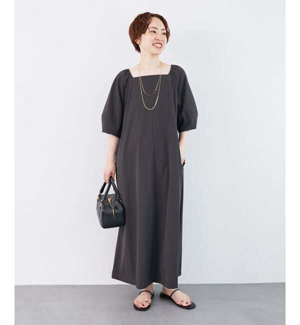  「《接触冷感》ナイロンストレッチ2WAYワンピース」|ワンピース|