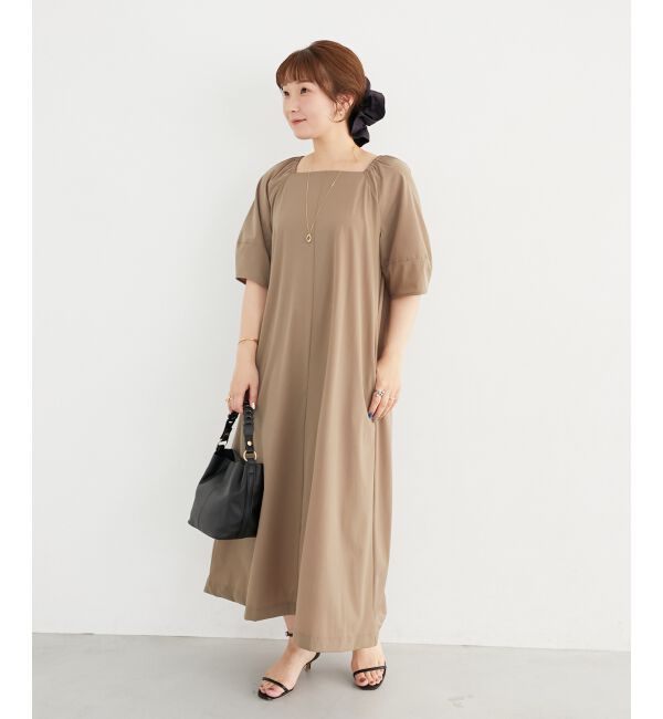  「《接触冷感》ナイロンストレッチ2WAYワンピース」|ワンピース|