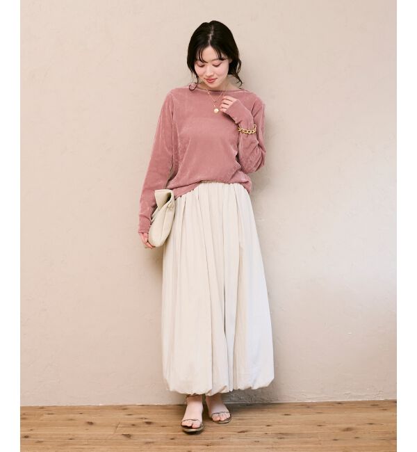  「シアーベロアロンT」|Tシャツ・カットソー|