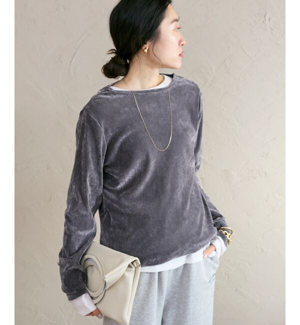  「シアーベロアロンT」|Tシャツ・カットソー|