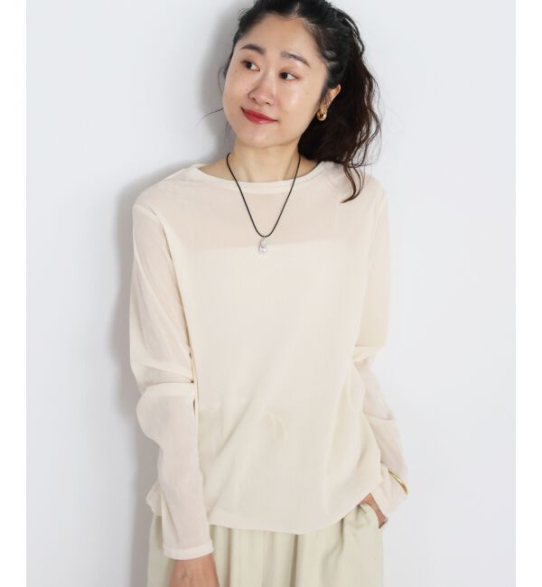  「シアーベロアロンT」|Tシャツ・カットソー|