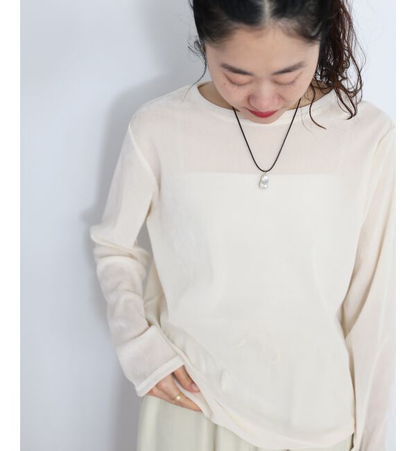  「シアーベロアロンT」|Tシャツ・カットソー|