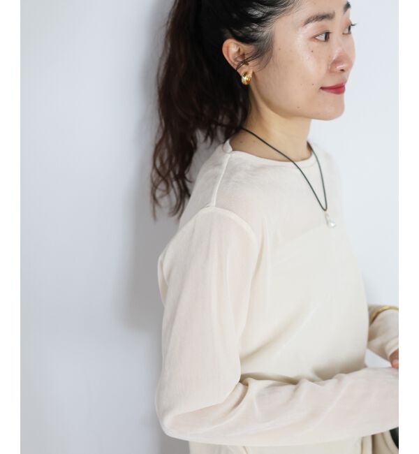  「シアーベロアロンT」|Tシャツ・カットソー|