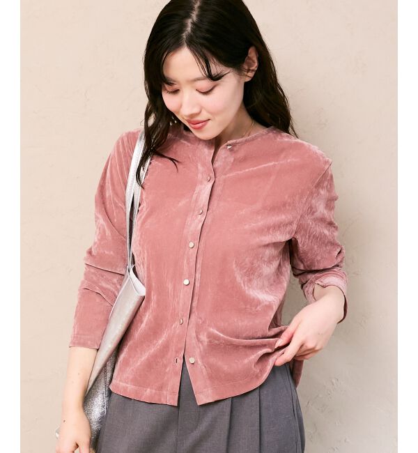  「シアーベロアカーデ」|カーディガン|