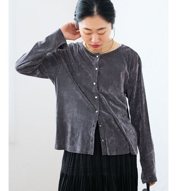  「シアーベロアカーデ」|カーディガン|