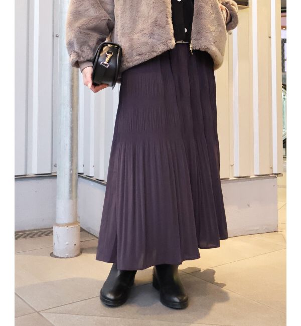  「マジョリカプリーツスカート」|スカート|Ｃ／グレー