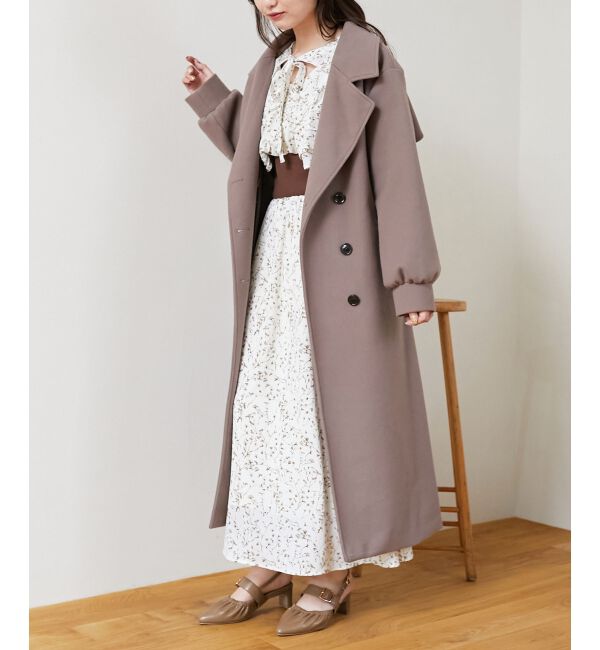 MAJESTICLEGON「バックデザインチェスターコート」|チェスターコート|