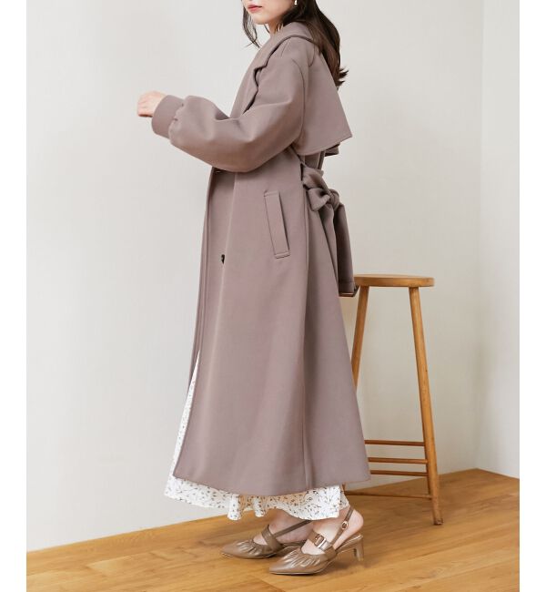 MAJESTICLEGON「バックデザインチェスターコート」|チェスターコート|