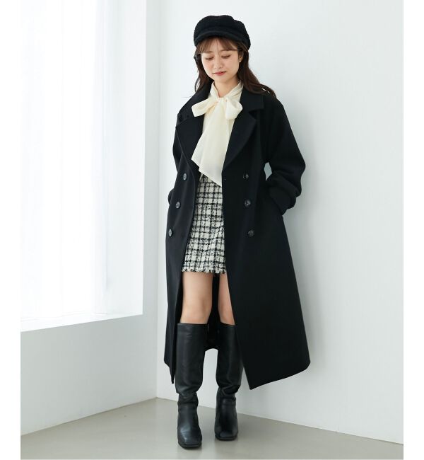 MAJESTICLEGON「バックデザインチェスターコート」|チェスターコート|