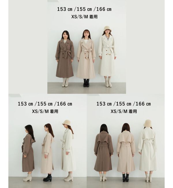 MAJESTICLEGON「バックデザインチェスターコート」|チェスターコート|