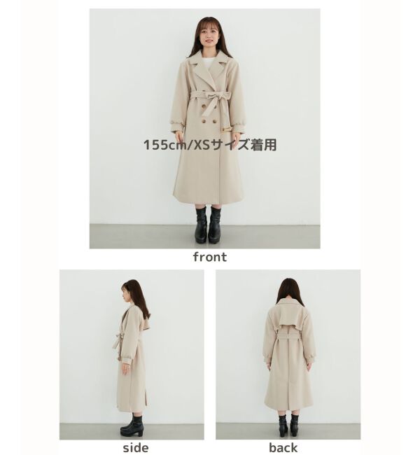 MAJESTICLEGON「バックデザインチェスターコート」|チェスターコート|