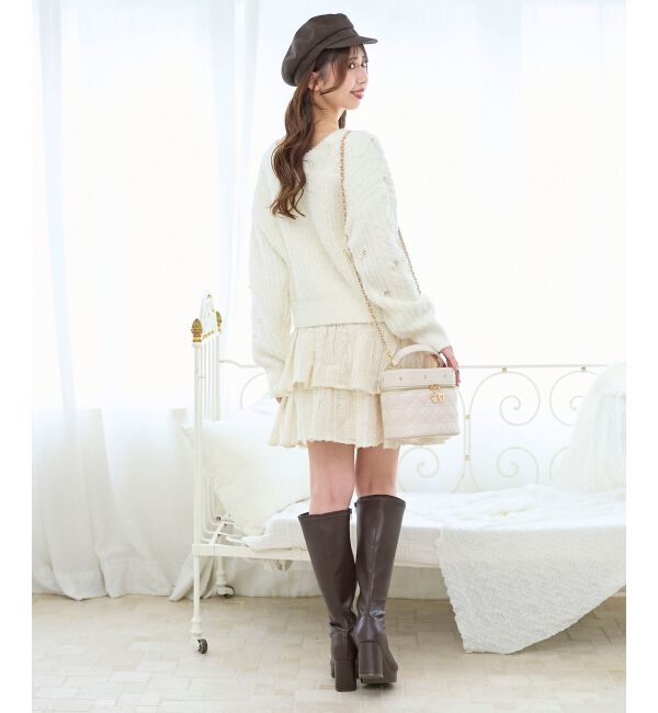  「キラふわシアーミニスカパン」|スカート|