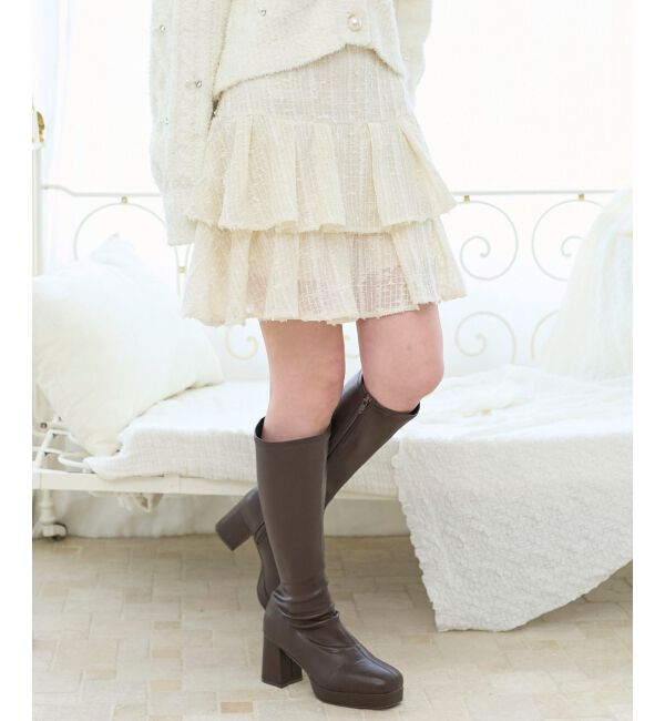  「キラふわシアーミニスカパン」|スカート|