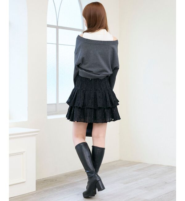  「キラふわシアーミニスカパン」|スカート|