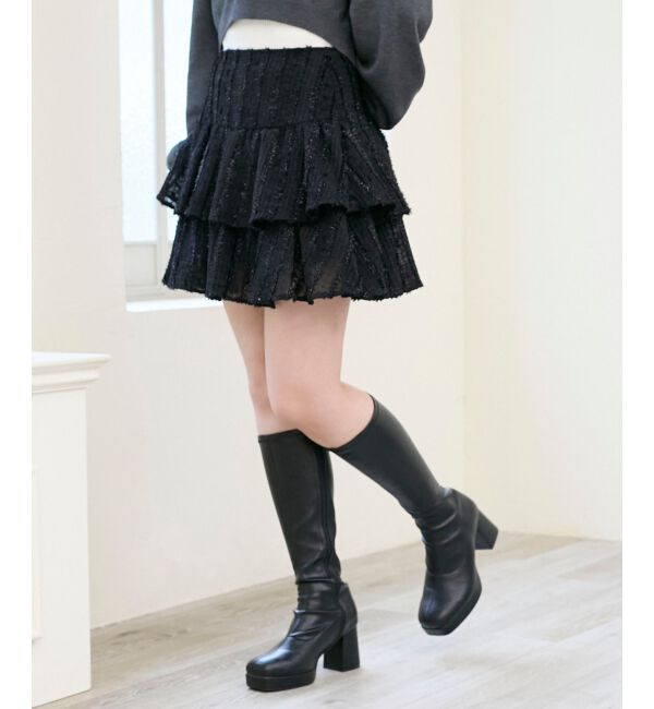  「キラふわシアーミニスカパン」|スカート|