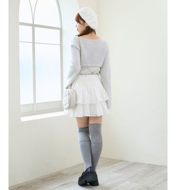  「キラふわシアーミニスカパン」|スカート|
