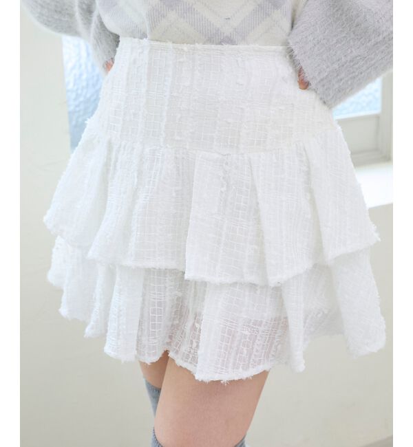  「キラふわシアーミニスカパン」|スカート|