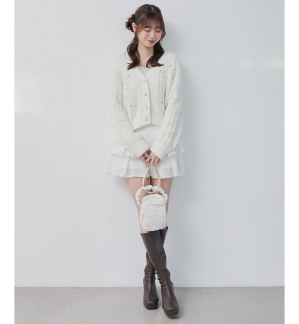  「ビジューマシュマロカーディガン」|カーディガン|