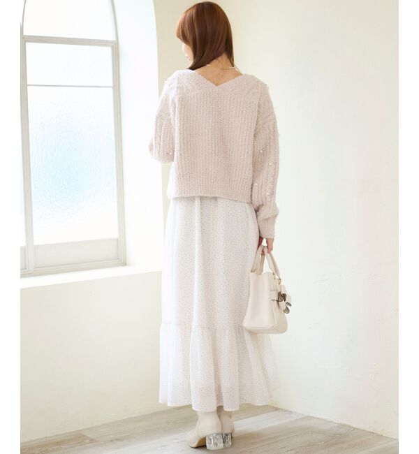  「ビジューマシュマロカーディガン」|カーディガン|