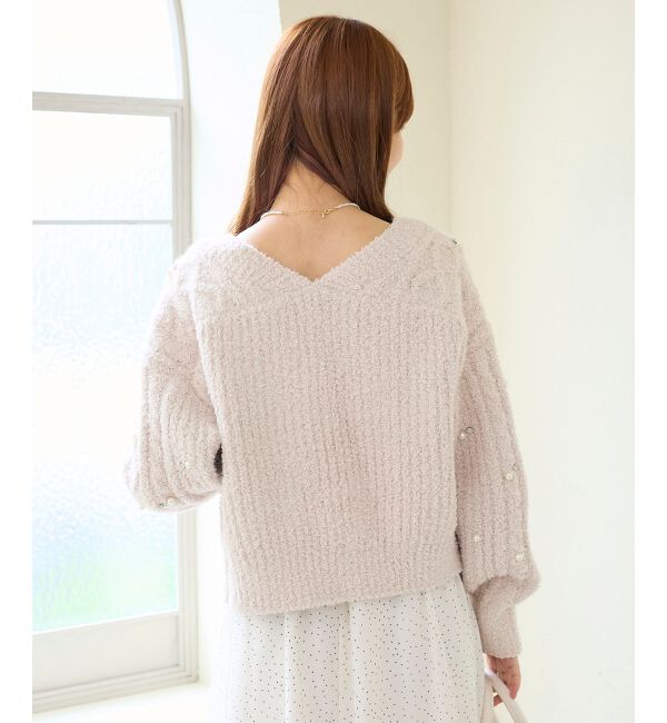  「ビジューマシュマロカーディガン」|カーディガン|