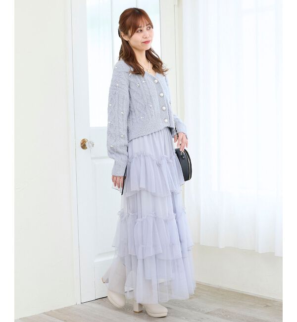  「ビジューマシュマロカーディガン」|カーディガン|